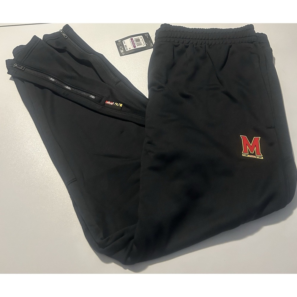 Maryland Terrapins Pants Mens 2XLT Black Under Armour Warmup Performance Hoops
